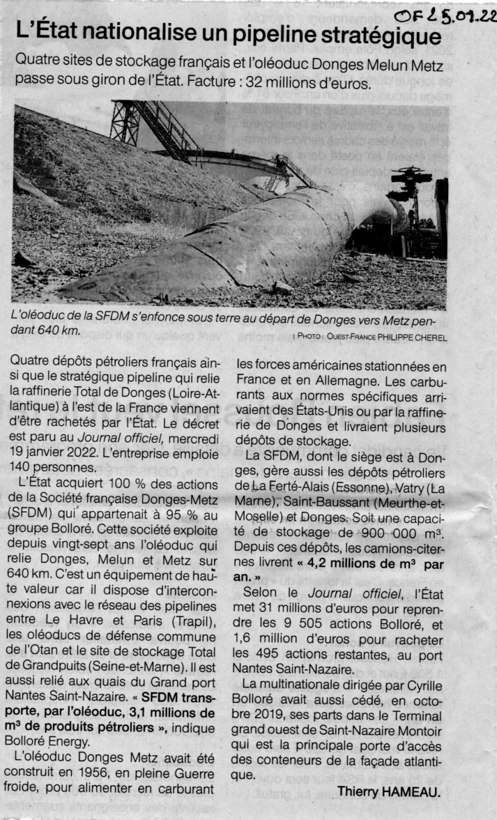 Article of 25 janvier sfdm